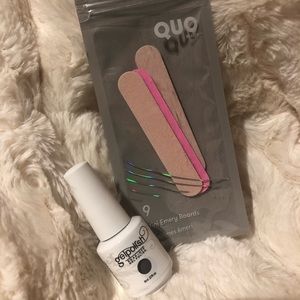 Salon Gel polish in shade grey w mini files